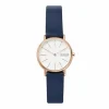 SKAGEN SIGNATUR LILLE ROSA MED BLÅ REM - SKW2838