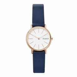 SKAGEN SIGNATUR LILLE ROSA MED BLÅ REM - SKW2838