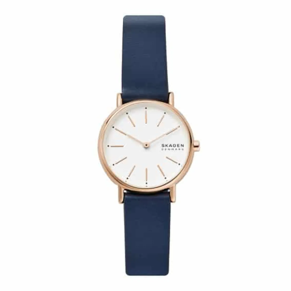 SKAGEN SIGNATUR LILLE ROSA MED BLÅ REM - SKW2838
