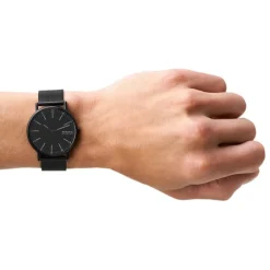 SKAGEN SIGNATUR UR HERRE SORT MED MESH LÆNKE - SKW6579