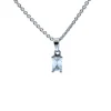 SØLV HALSKÆDE MED SYNTETISK ZIRKONIA