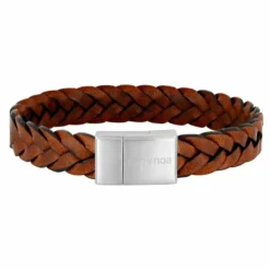 SON OF NOA ARMBÅND BRUN KALV MED STÅL LÅS - 80970269219