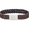 SON OF NOA ARMBÅND LÆDER MØRKE BRUN 21 CM