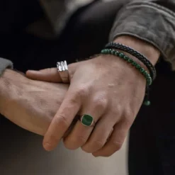 SON OF NOA ARMBÅND SORT KALVESKIND 21 CM - 80970259121