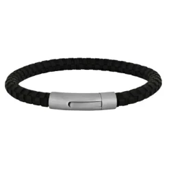 SON OF NOA ARMBÅND SORT KALVESKIND RUNDT 21 CM - 80970289121