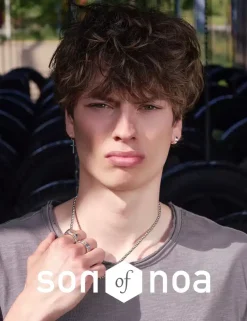 SON OF NOA SORT KALVESKIND MED STÅL PLADE - 80970179119