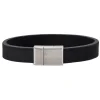 SON OF NOA SORT LÆDER ARMBÅND 21 CM - 897 004-BLACK21
