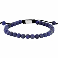 SON OF NOA STEN ARMBÅND MAT BLÅ LAPIS - 80980110000