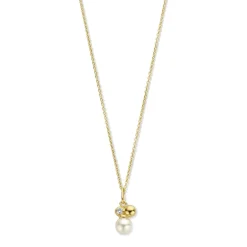 SPIRIT ICONS ASIA VEDHÆNG 14KT MED PERLE OG BRILLANT - 14326-45