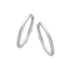 SPIRIT ICONS ‘BALANCE’ HOOP 25 MM RUSTIC SØLV - 42481