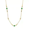 SPIRIT ICONS CONELIA HALSKÆDE MED GRØN STEN - 11012-45