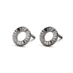 SPIRIT ICONS ‘PEAK’ ØRERINGE RHUTINERET SØLV - 40843