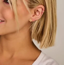 SPIRIT ICONS ‘PEAK’ ØRERINGE RHUTINERET SØLV - 40843