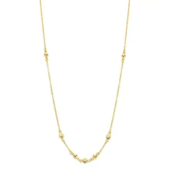 SPIRIT ICONS ‘SOUL’ HALSKÆDE FORGYLDT SØLV MED STENE - 11212-45