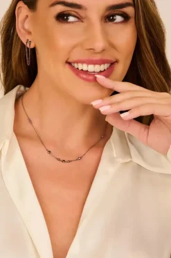 SPIRIT ICONS ‘SOUL’ HALSKÆDE FORGYLDT SØLV MED STENE - 11212-45