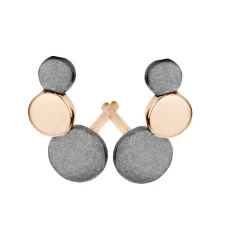 SPIRIT ICONS STEPS ØRERINGE SØLVRHUTHINERET OG ROSAFORGYLDT - 40284