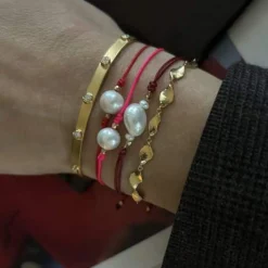 STINE A FLOW ARMBÅND I FORGYLDT SØLV - 3218-02-OS