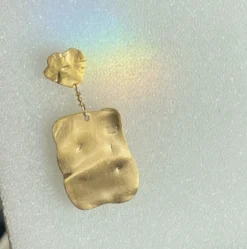 STINE A GOLDEN REFLECTION ØRERING SØLV FORGYLDT - 1324-02-S