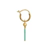 STINE A HUGGIE MINT GREEN ØRERING FORGYLDT - 1350-02-MINT GREEN