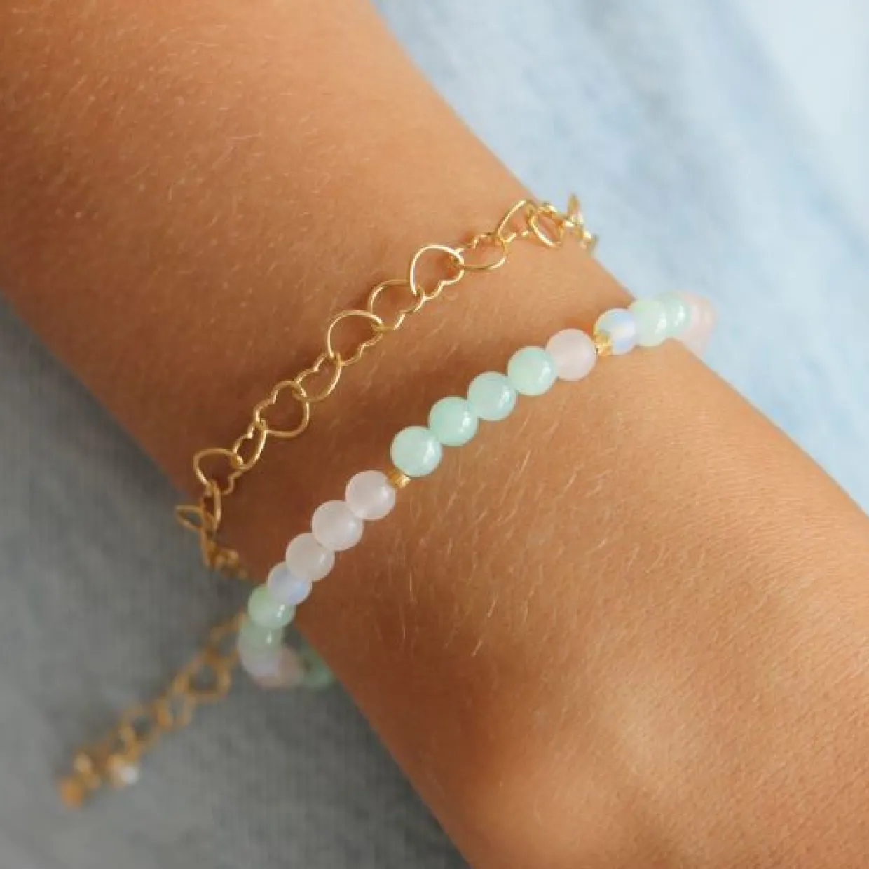 STINE A LEMONADE ARMBÅND MED KNYTTET NYLON - 3196-02-OS