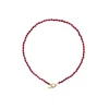 STINE A LOVE DROP RØD AGAT HALSKÆDE - 2061-02-OS