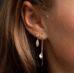 STINE A PETIT ILE DE L'AMOUR ØRERING SØLV FORGYLDT - 1238-02-S