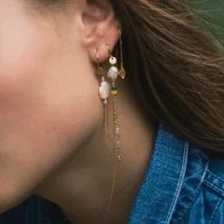 STINE A PETIT ILE DE L'AMOUR ØRERING SØLV FORGYLDT - 1238-02-S