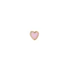 STINE A PETIT LOVE HEART ØRERINGE FORGYLDT SØLV PINK EMALJE - 1181-02-LIGHT PINK
