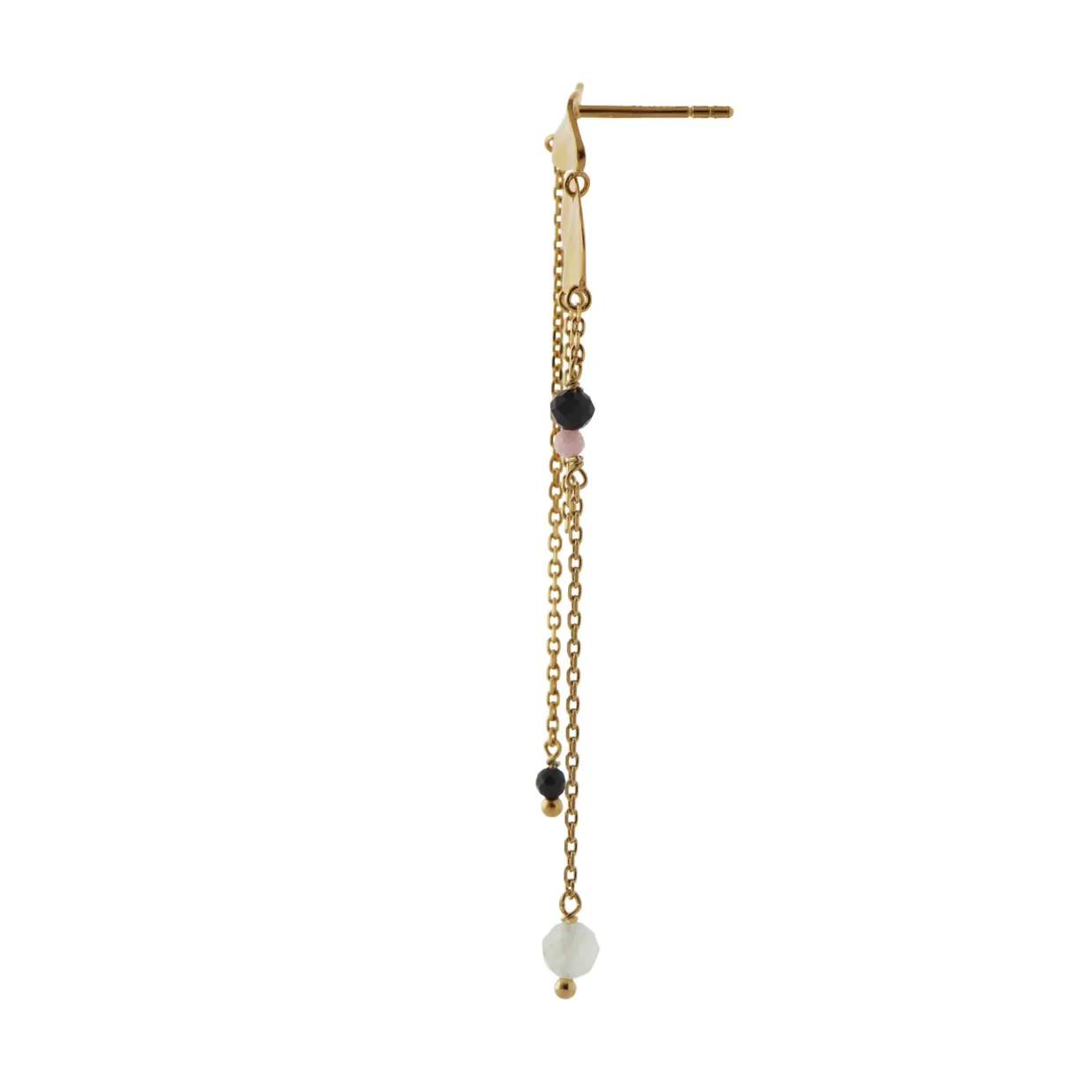 STINE A ØRERING FORGYLDT SØLV MED KÆDE - 1319-02-S