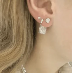 STINE A ØRERING SØLV PETIT SHELL MUSLING -1030-00-S