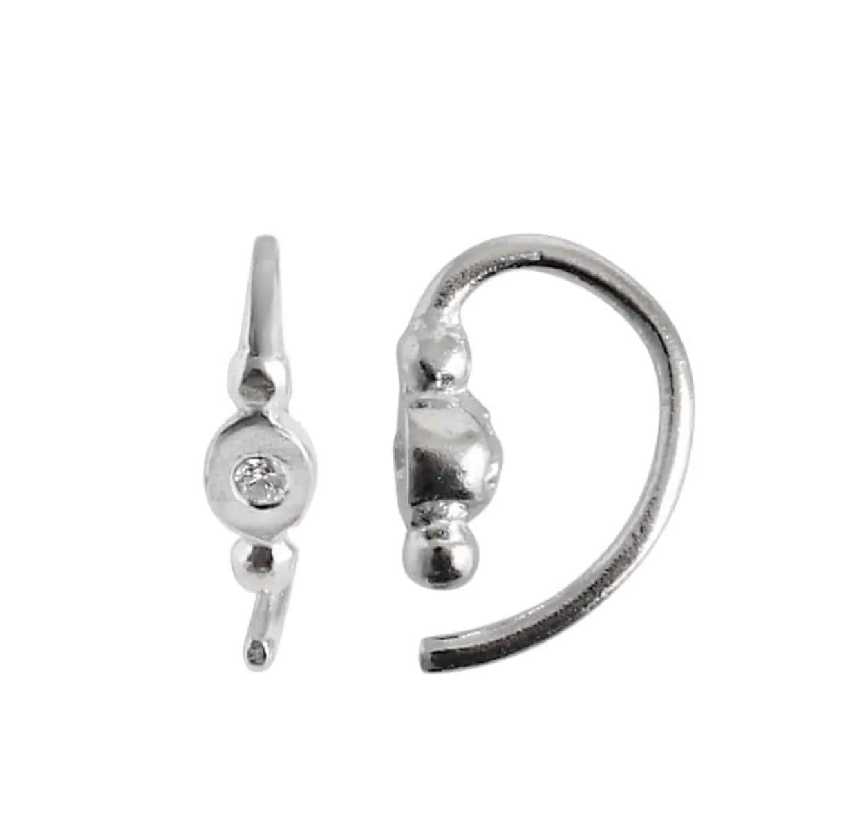 STINE A ØRERING SØLV PETIT BON-BON WHITE ZIRCON - 1005-00-S-White