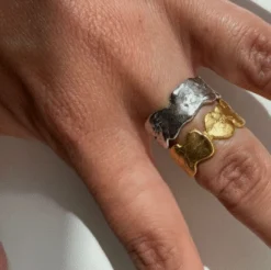 STINE A RING SØLV SPLASH LAVA - 4052-00