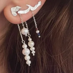 STINE A SPLASH SØLV ØRERING - 1305-00-S