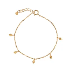 STINE A TOUT PETIT ILE DE L'AMOUR ARMBÅND SØLV FORGYLDT - 3184-02-OS