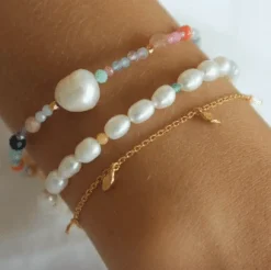 STINE A TOUT PETIT ILE DE L'AMOUR ARMBÅND SØLV FORGYLDT - 3184-02-OS