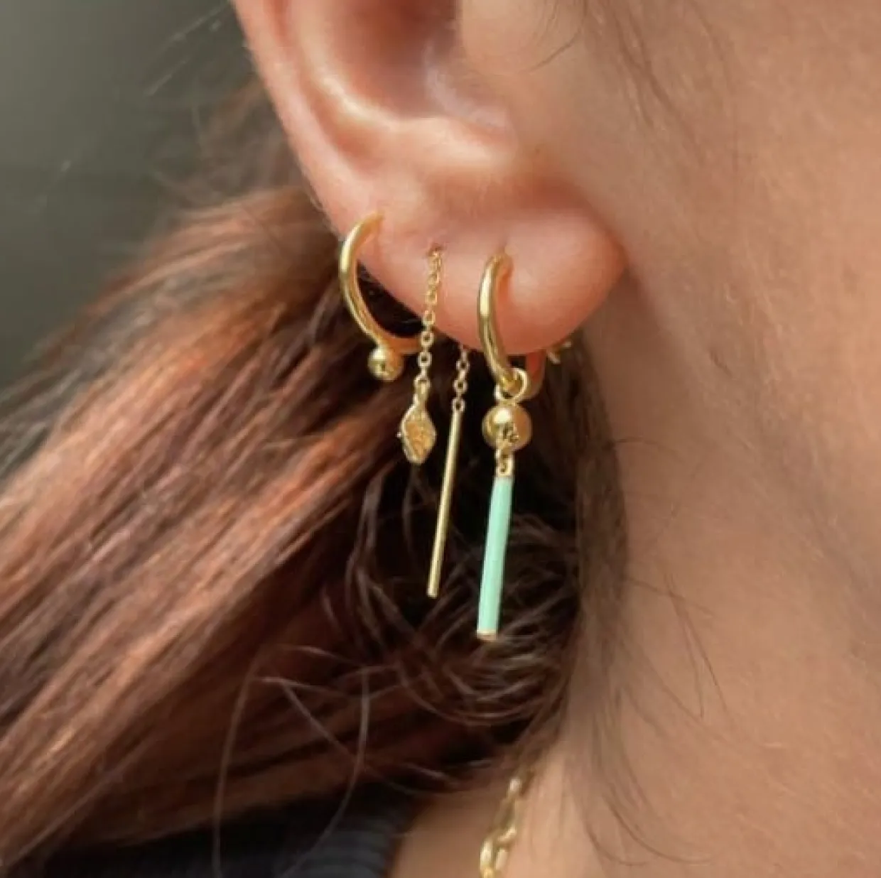 STINE A TOUT PETIT ILE DE L'AMOUR ØRERING FORGYLDT - 1348-02-S