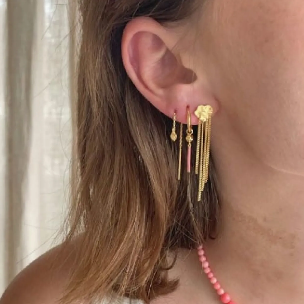 STINE A TOUT PETIT ILE DE L'AMOUR ØRERING FORGYLDT - 1348-02-S