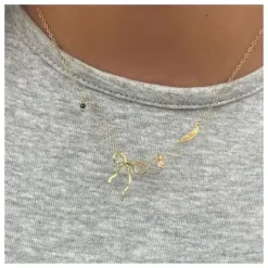 STINE A VEDHÆNG BOW FORGYLDT - 5059-02-OS