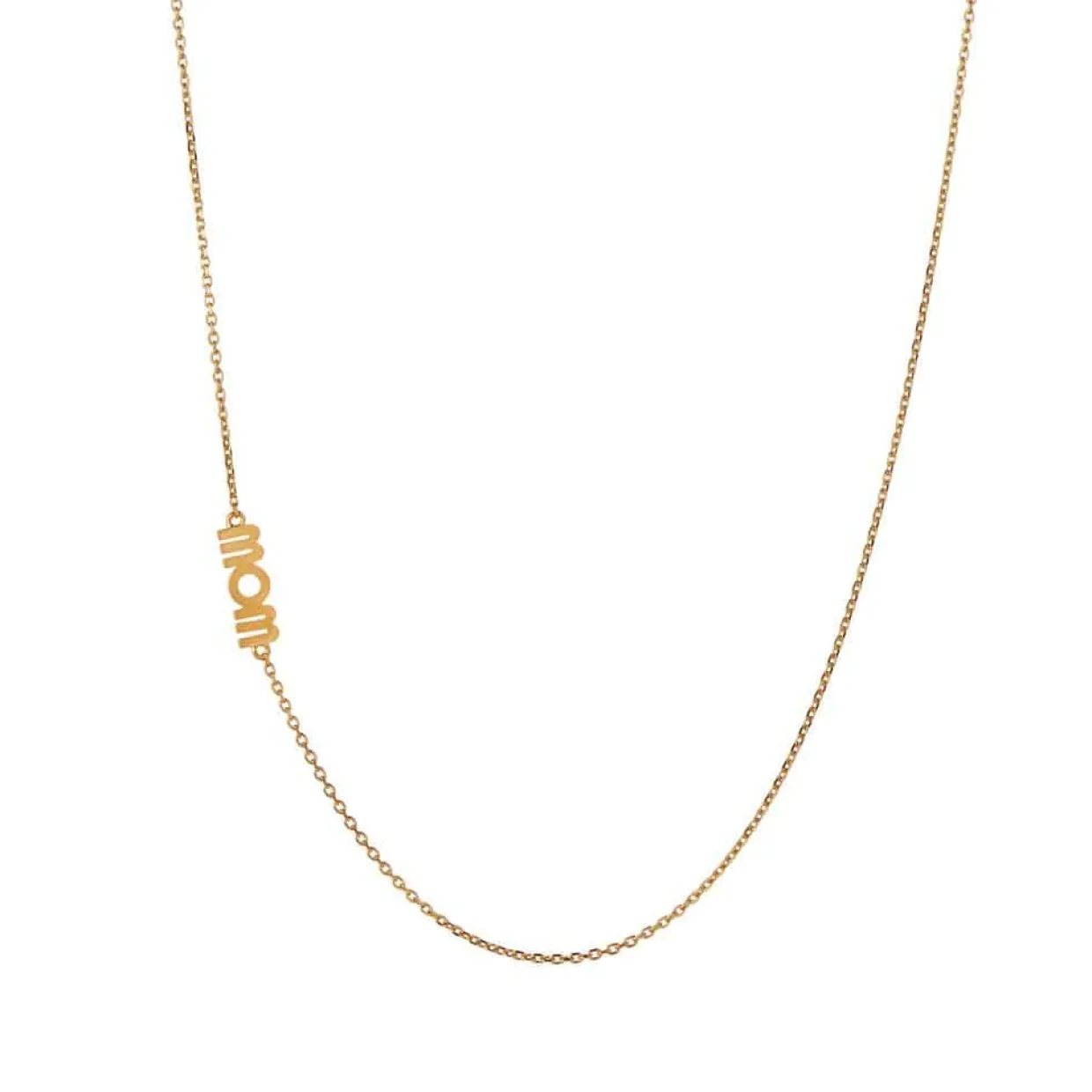 STINE A WOW MOM HALSKÆDE SØLV FORGYLDT - 2054-02-OS