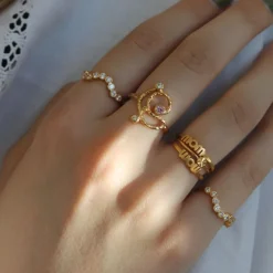 STINE A WOW MOM RING FORGYLDT SØLV - 4047-02