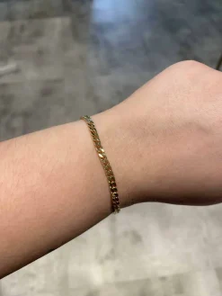 STUDIO Z ARMBÅND PANSER SØLV FORGYLDT - 7250317