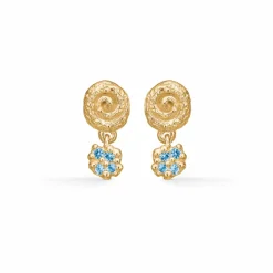 STUDIO Z CLUSTER ØRERINGE FORGYLDT MED ZIRKONIA - 7217842