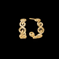 STUDIO Z CURIOSITY ØRERINGE FORGYLDT SØLV - 7210870