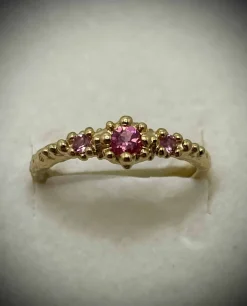 STUDIO Z FRAGMENTS RING FORGYLDT MED ROSA ZIRKONIA - 7247862