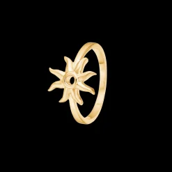 STUDIO Z OCEAN AURA SØLV FORGYLDT RING MED SOL - 7240923