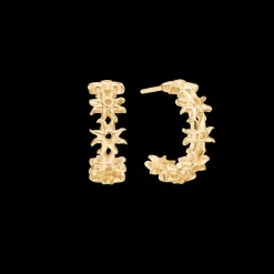 STUDIO Z OCEAN AURA SØLV FORGYLDT ØRERINGE MED SOL - 7210926