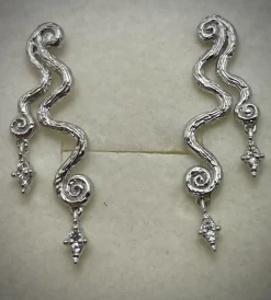 STUDIO Z ØRERINGE SØLV WAVE - 7117856