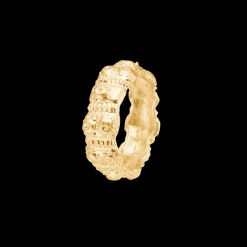 STUDIO Z URCHIN ELEGANCE SØLV FORGYLDT RING - 7240915