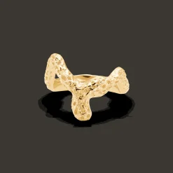 STUDIO Z WILD CLIFF SØLV FORGYLDT RING - 7240909