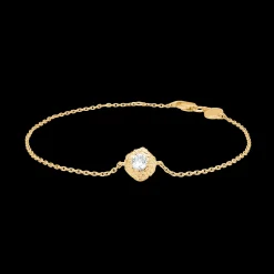 STUDIO Z WILD CLIFF SØLV FORGYLDT ARMBÅND HVID ZIRKON - 7257910